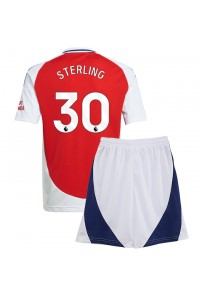 Arsenal Raheem Sterling #30 Babytruitje Thuis tenue Kind 2024-25 Korte Mouw (+ Korte broeken)